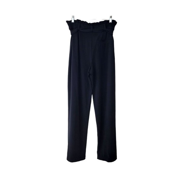 ModCloth Black Jersey Trousers with Paper Bag Waist - Picture 7 of 7